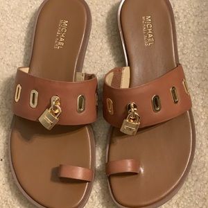 MICHAEL KORS brown sandals